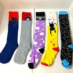 Women’s Knee High Cat Socks